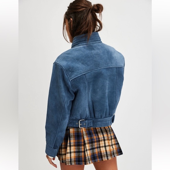 NEW WITH TAGS WE THE FREE WES SUEDE BOMBER JACKET - Picture 8 of 8